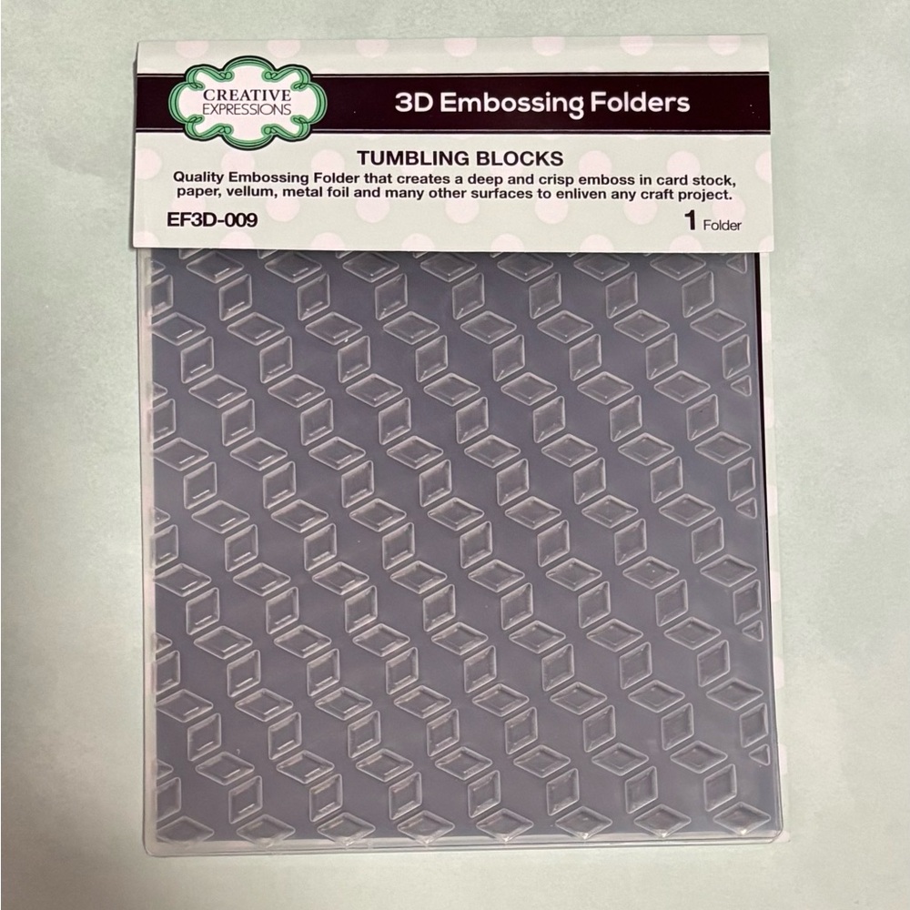 Creative Expressions Tumbling Blocks Embossing Folder